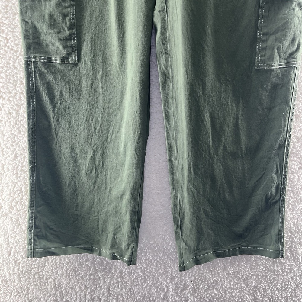 Rachel Paige Women's Large Stretch Wide Leg Cargo Pants Streetwear Y2K Grunge - Picture 2 of 10